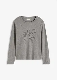 Tričko s dlouhým rukávem, z čisté organické bavlny, bonprix