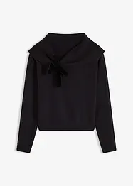 Oversize svetr s výstřihem Carmen, bonprix