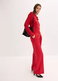 Svetr ze silnější pleteniny, s vázačkou, bonprix