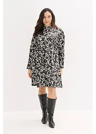 Midi šaty ze splývavé směsi s viskózou, bonprix