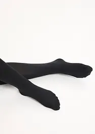 Tvarující ultra neprůhledné punčochové kalhoty, Belly Control, pohodlný lem, 80 DEN, bonprix