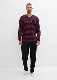 Pyžamo s dlouhým rukávem, z čisté bavlny, bonprix