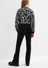 Rozšířené kalhoty z pevného bavlněného žerzeje, bonprix