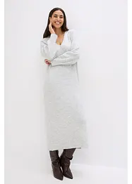 Oversize pletené šaty v délce midi, bonprix