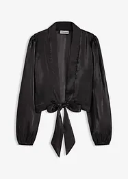 Bolerko z jemného tylu, s ozdobnou vázačkou, bonprix