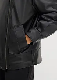 Bunda z umělé kůže s umělou kožešinou s leopardím vzorem, bonprix