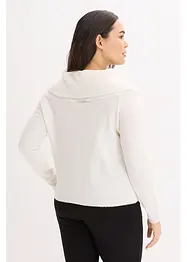 Oversize svetr s výstřihem Carmen, bonprix