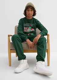 Mikina a teplákové kalhoty z čisté bavlny (2dílná souprava), bonprix