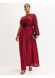 Šaty na jedno rameno, se třpytem, bonprix