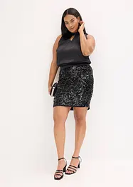 Midi šaty s flitry, bonprix