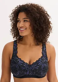 Odlehčující podprsenka bez kostic, s barevnou třpytivou přízí, bonprix