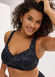 Odlehčující podprsenka bez kostic, s barevnou třpytivou přízí, bonprix