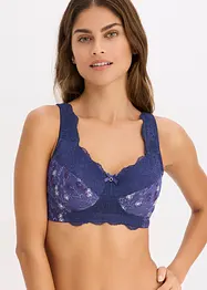 Odlehčující podprsenka bez kostic, s polstrovanými ramínky, bonprix