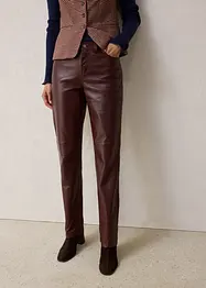 Kožené kalhoty z jehněčí kůže nappa, bonprix