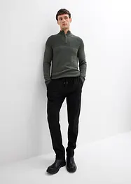 Kalhoty ve vlněném vzhledu, s pohodlnou pasovkou, Regular Fit, bonprix