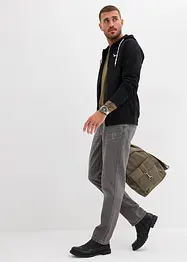 Propínací mikina s kapucí a kontrastními detaily, bonprix