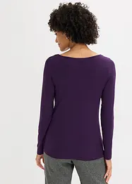 Tričko se síťovanou vsadkou a třpytivými kamínky, bonprix