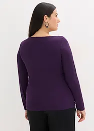 Tričko se síťovanou vsadkou a třpytivými kamínky, bonprix