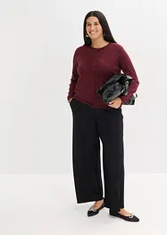 Pletený kabátek se třpytivými kamínky, bonprix