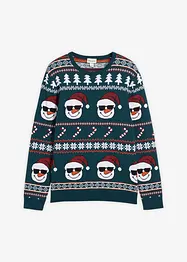 Svetr s norským vzorem a recyklovanou bavlnou, bonprix