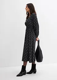 Dlouhé šaty ze splývavé viskózy, bonprix