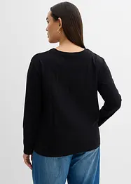 Tričko s dlouhým rukávem, z čisté organické bavlny, bonprix