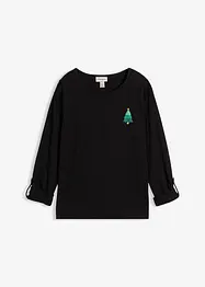 Tričko s dlouhým rukávem, z čisté organické bavlny, bonprix