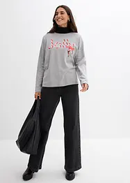 Triko s dlouhým rukávem, z čisté organické bavlny, bonprix