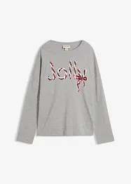 Triko s dlouhým rukávem, z čisté organické bavlny, bonprix