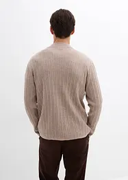 Svetr na zapínání z jemné pleteniny, bonprix