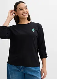 Tričko s dlouhým rukávem, z čisté organické bavlny, bonprix