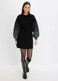 Pletené šaty se třpytivým efektem, bonprix