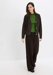 Ažurový pletený kabátek, bonprix