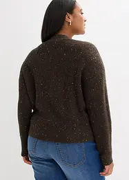 Ažurový pletený kabátek, bonprix