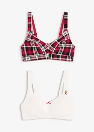 Podprsenka bez kostic, s organickou bavlnou (2 ks v balení), bonprix