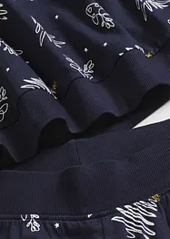 Pyžamo z čisté bavlny, se třpytivým potiskem, bonprix