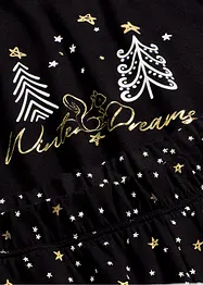 Pyžamo z čisté bavlny, se třpytivým potiskem, bonprix