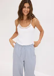 Spodní košilka s organickou bavlnou a krajkou (2 ks v balení), bonprix