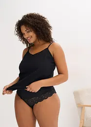 Spodní košilka s organickou bavlnou a krajkou (2 ks v balení), bonprix