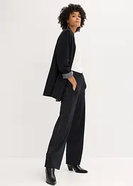 Kalhoty bez zapínání, z materiálu Punto di Roma, se třpytivými kamínky, bonprix