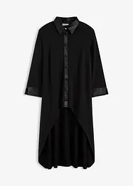 Žerzejová halenka se saténovými aplikacemi, bonprix