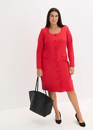 Blejzrové šaty s krajkovým lemem, bonprix