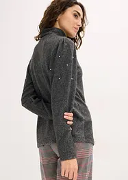 Flísové triko ze splývavé viskózové směsi, bonprix