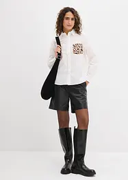 Oversize košile s kontrastní kapsou, bonprix