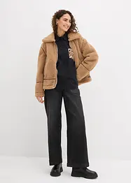 Oversize košile s kontrastní kapsou, bonprix