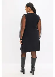 Pletené šaty ze splývavé viskózové směsi, bonprix