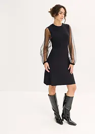 Pletené šaty ze splývavé viskózové směsi, bonprix