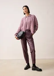 Ažurový pletený kabátek s vlnou, bonprix