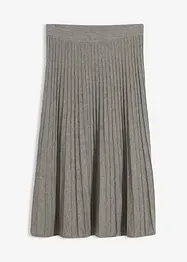 Pletená sukně s vlnou merino, bonprix