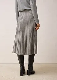Pletená sukně s vlnou merino, bonprix